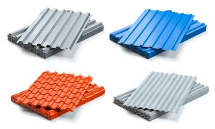 Telha de chapa galvanizada trapezoidal